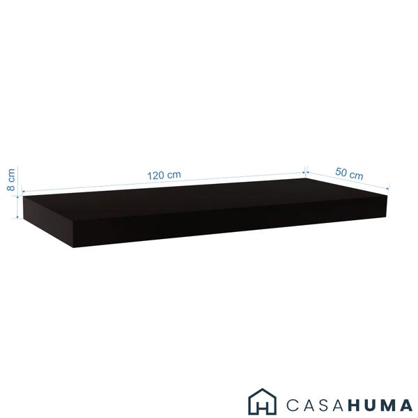 Escrivaninha Flutuante Preta para Home Office Escritório e Quarto Design Moderno