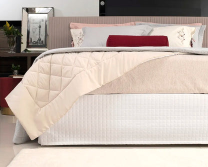 Saia para Cama Box Solteiro King Matelada – Acabamento Elegante, Fácil de Instalar e Lavável