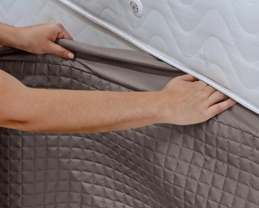 Saia para Cama Box Solteiro King Matelada – Acabamento Elegante, Fácil de Instalar e Lavável