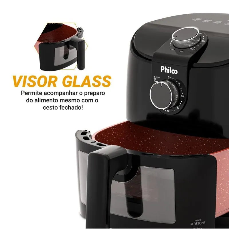 Air Fryer Philco 4L Revestimento Redstone – Mais Durabilidade, Praticidade e Menos Óleo