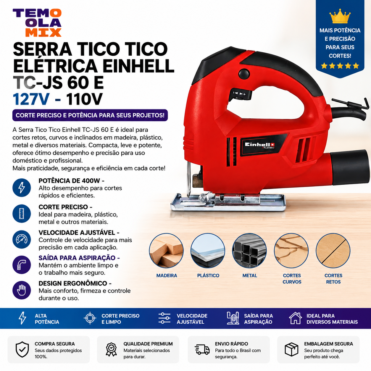 Serra Tico Tico Elétrica