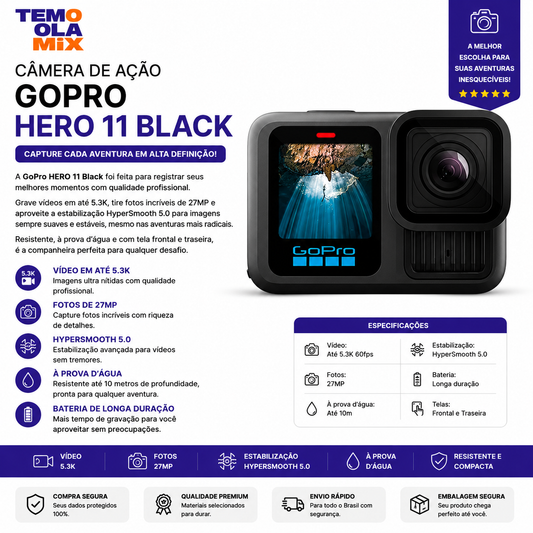 Câmera de Ação GoPro Hero 13 Black