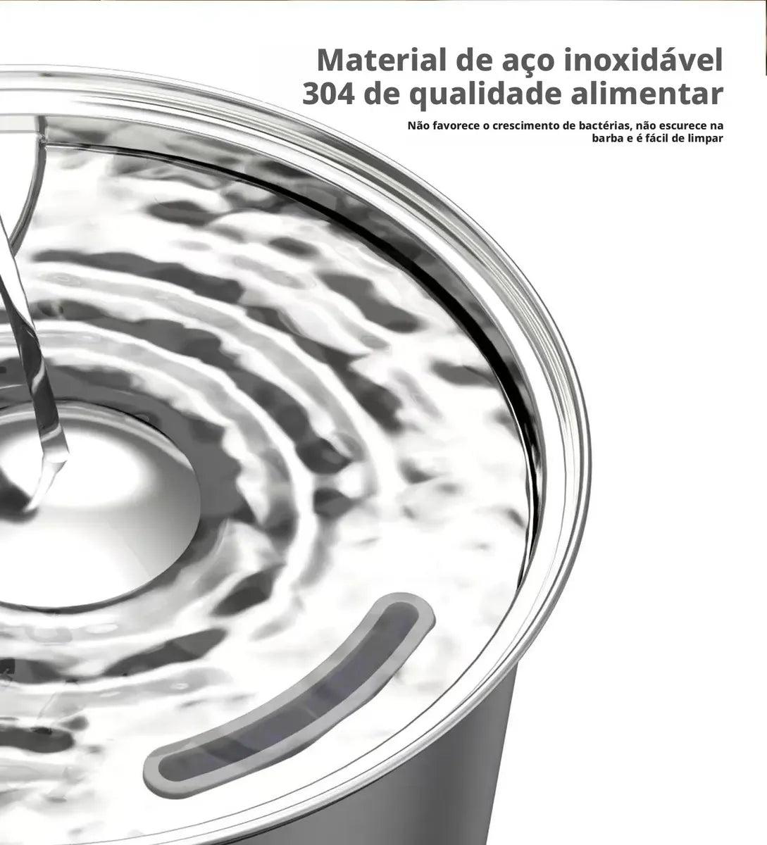 Fonte Bebedouro Automático para Gatos e Cães em Aço Inox com Visor LED – Água Filtrada e Circulação Contínua
