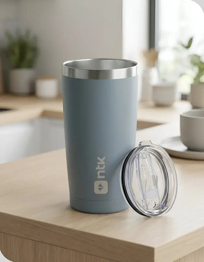 Copo Térmico Nautika 570ml Inox com Tampa Vedação – Mantém Bebidas Geladas e Quentes