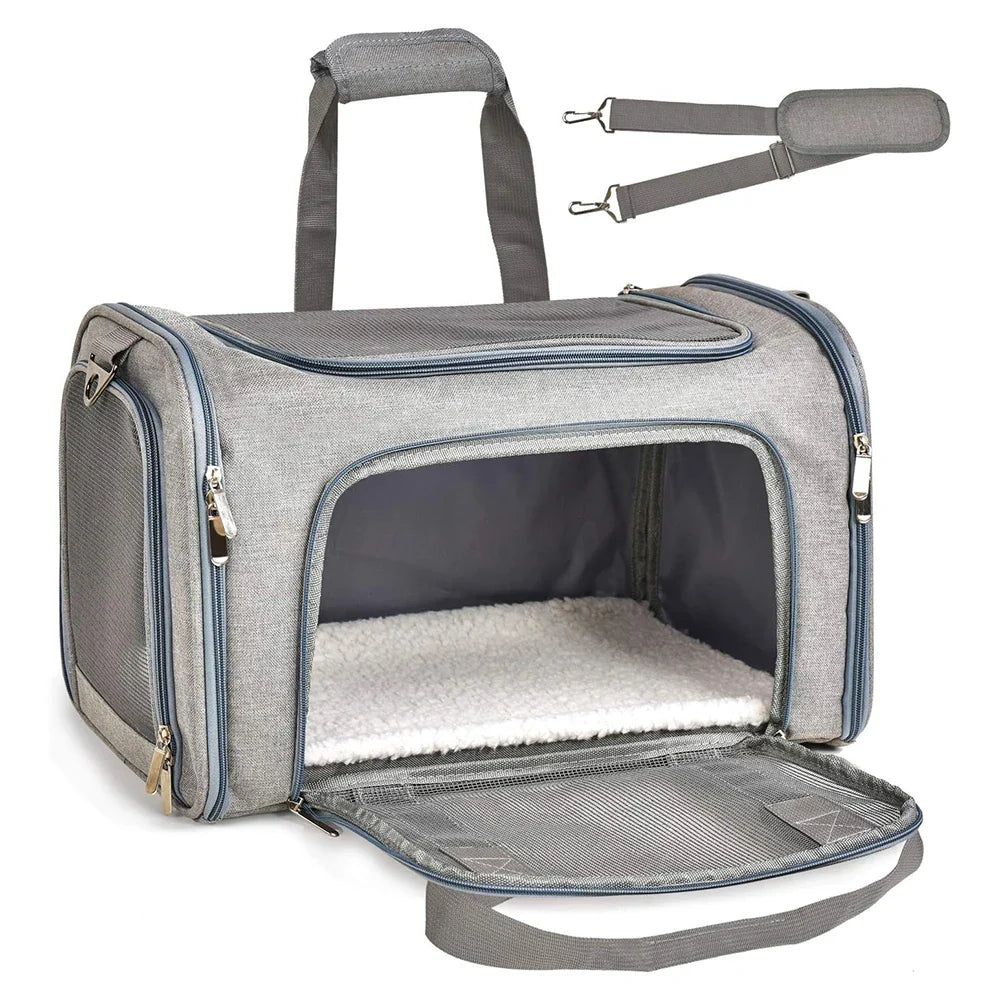 Bolsa de Transporte para Pets Pequenos – Bolsa para Cães e Gatos com Ventilação, Conforto e Segurança