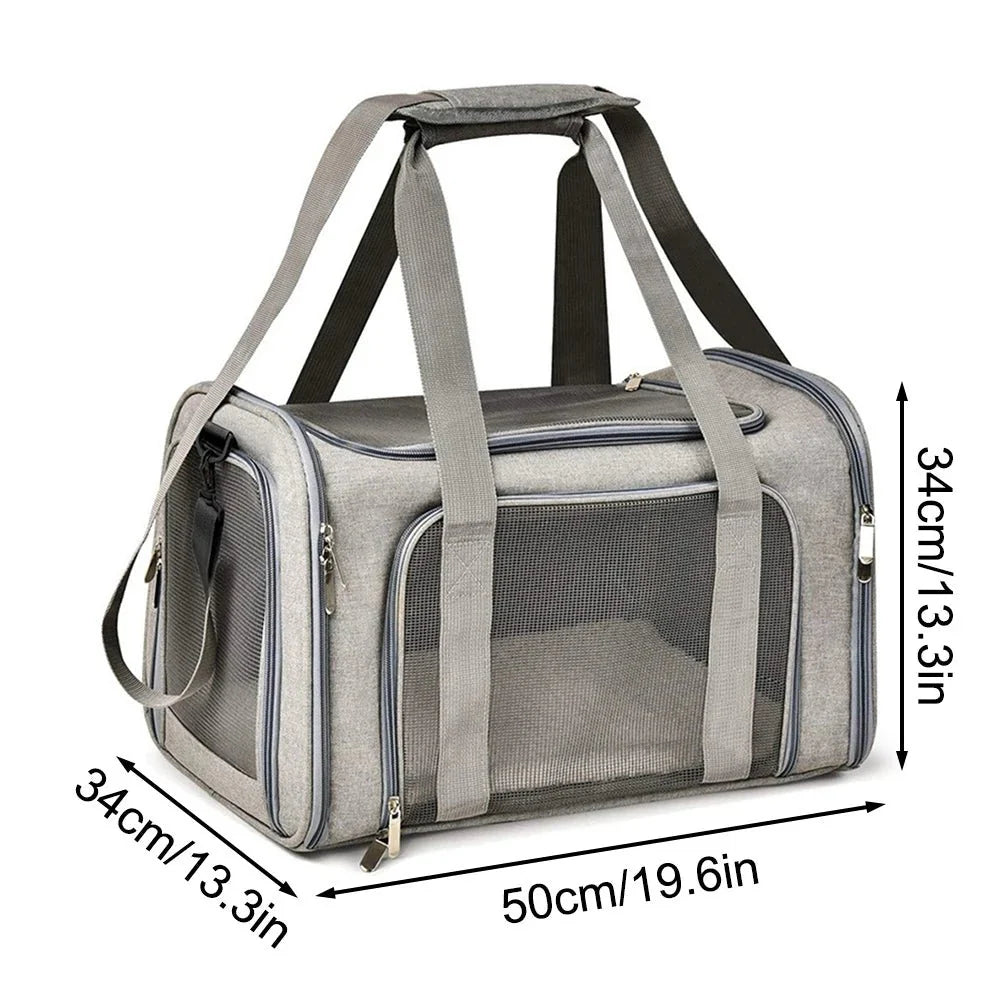 Bolsa de Transporte para Pets Pequenos – Bolsa para Cães e Gatos com Ventilação, Conforto e Segurança