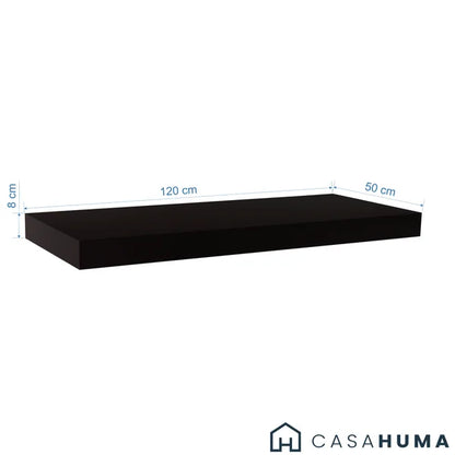 Escrivaninha Flutuante Preta para Home Office Escritório e Quarto Design Moderno