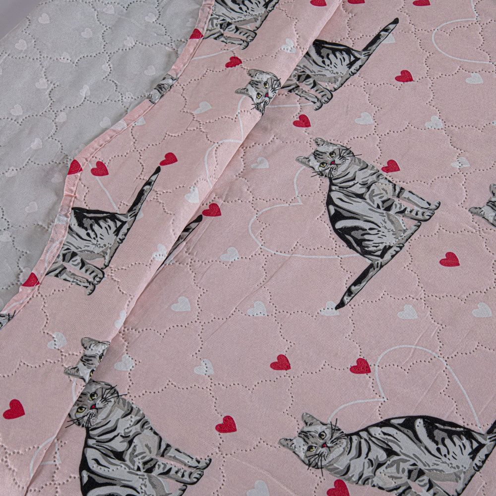Kit Cobre Leito Colcha Solteiro 2 Peças 150 Fios Matelado Estampado