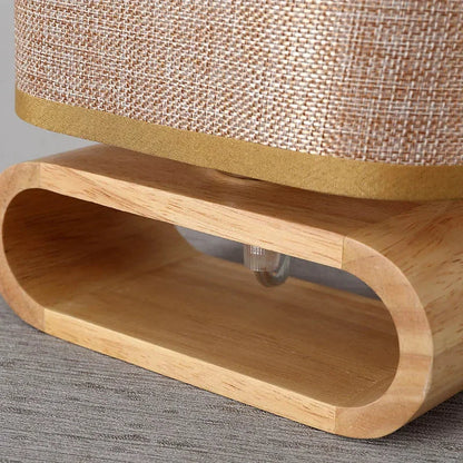Luminária de Mesa Nórdica Premium em Madeira