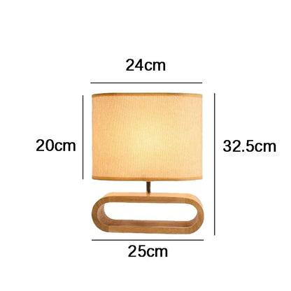 Luminária de Mesa Nórdica Premium em Madeira