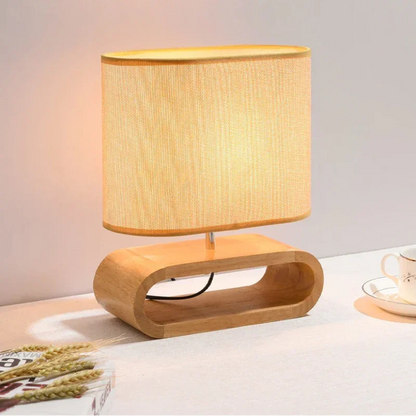 Luminária de Mesa Nórdica Premium em Madeira